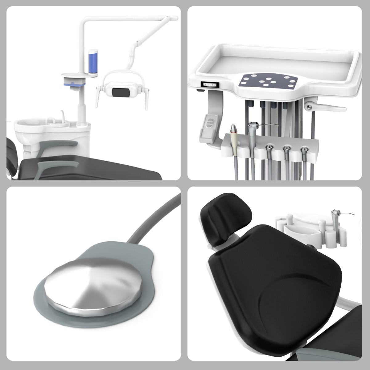 Dental Unit Chair Computer Control+Stool /Autoclave Steam Sterilizer Class B 22L