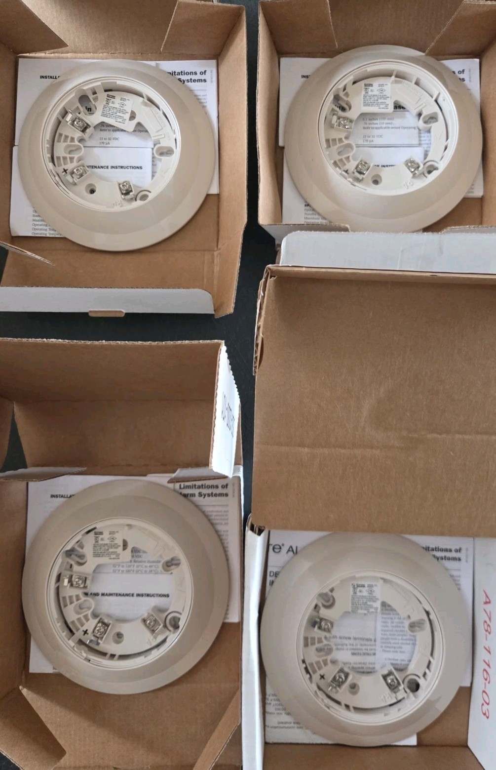 FIRE-LITE SD355T COMBO PHOTO SMOKE/135° FIXED TEMP HEAT DETECTOR – NEW 4 AVAIL.
