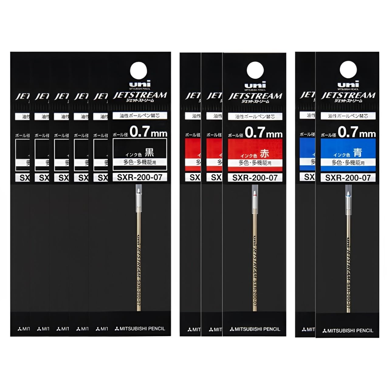三菱鉛筆 Jet Stream Prime For Ink Pen Refill SXR – 200 – 07/0.7 mm Combination…