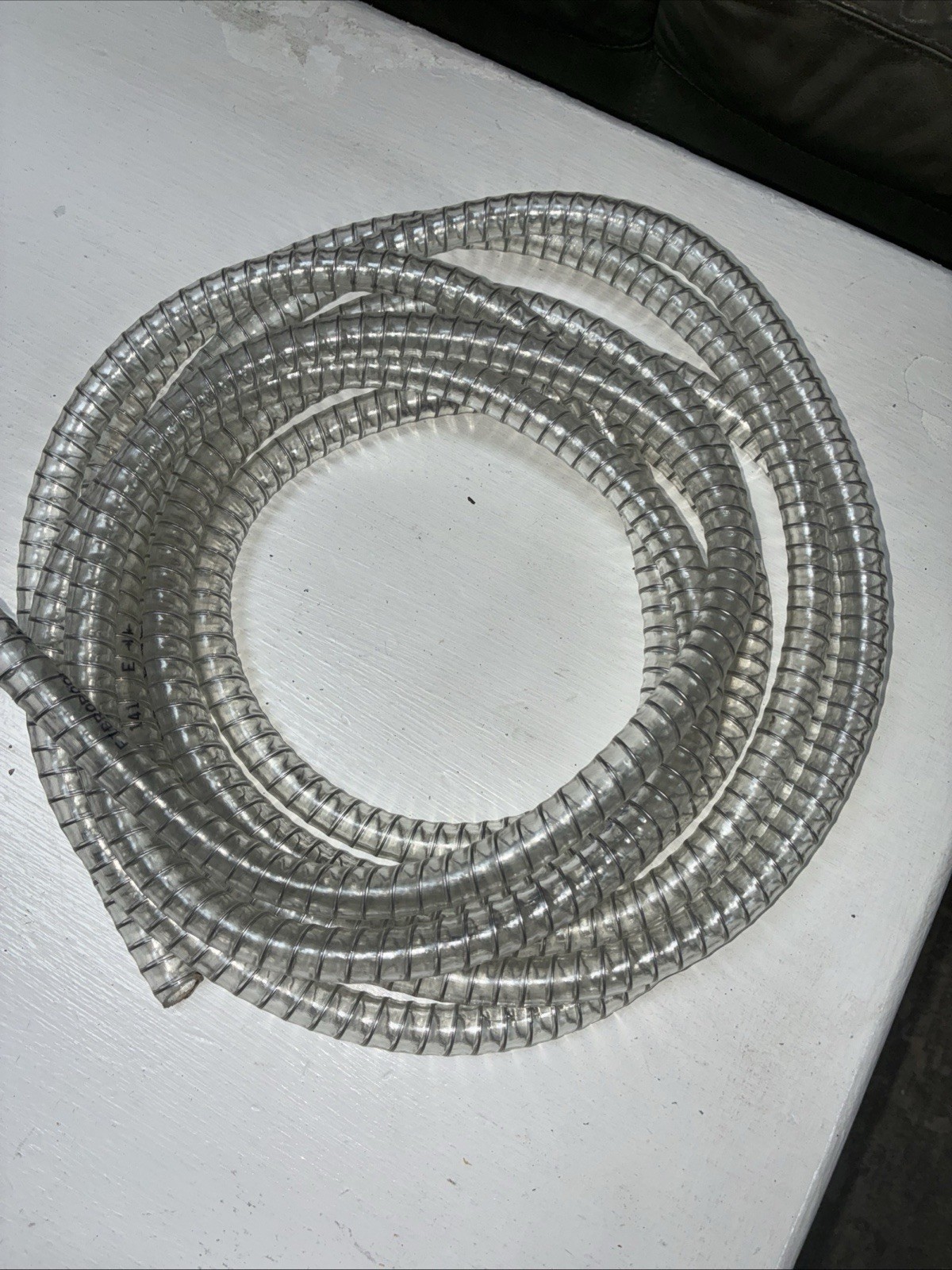 PVC Tube Steel Wire Reinforced Tubing 1/2″ ID x 25 Ft Flexible Hose Clear NIB