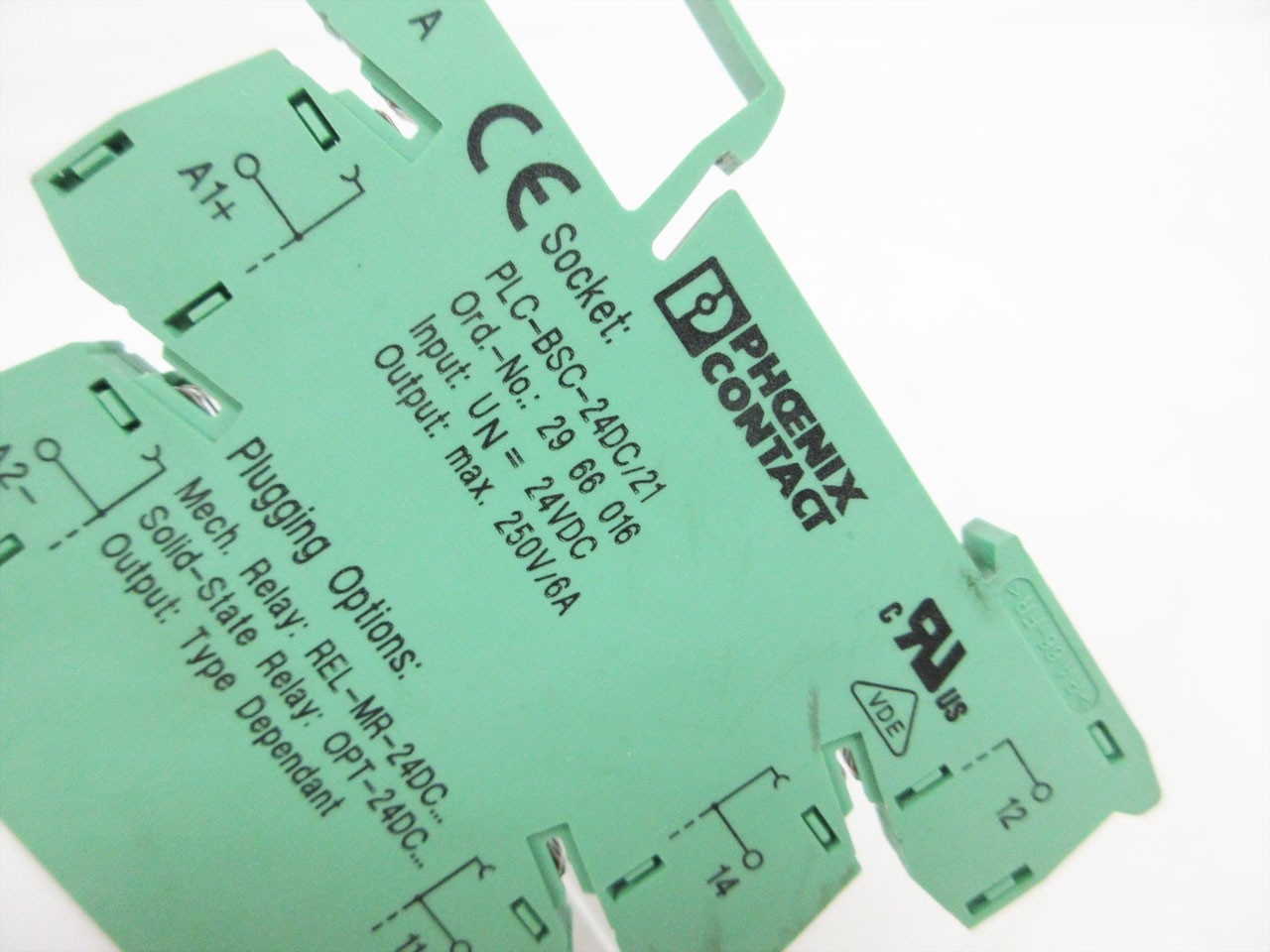 PHOENIX CONTACT PLC-BSC-24DC/21 2966016 PLC & 2961105 24 VDC RELAY