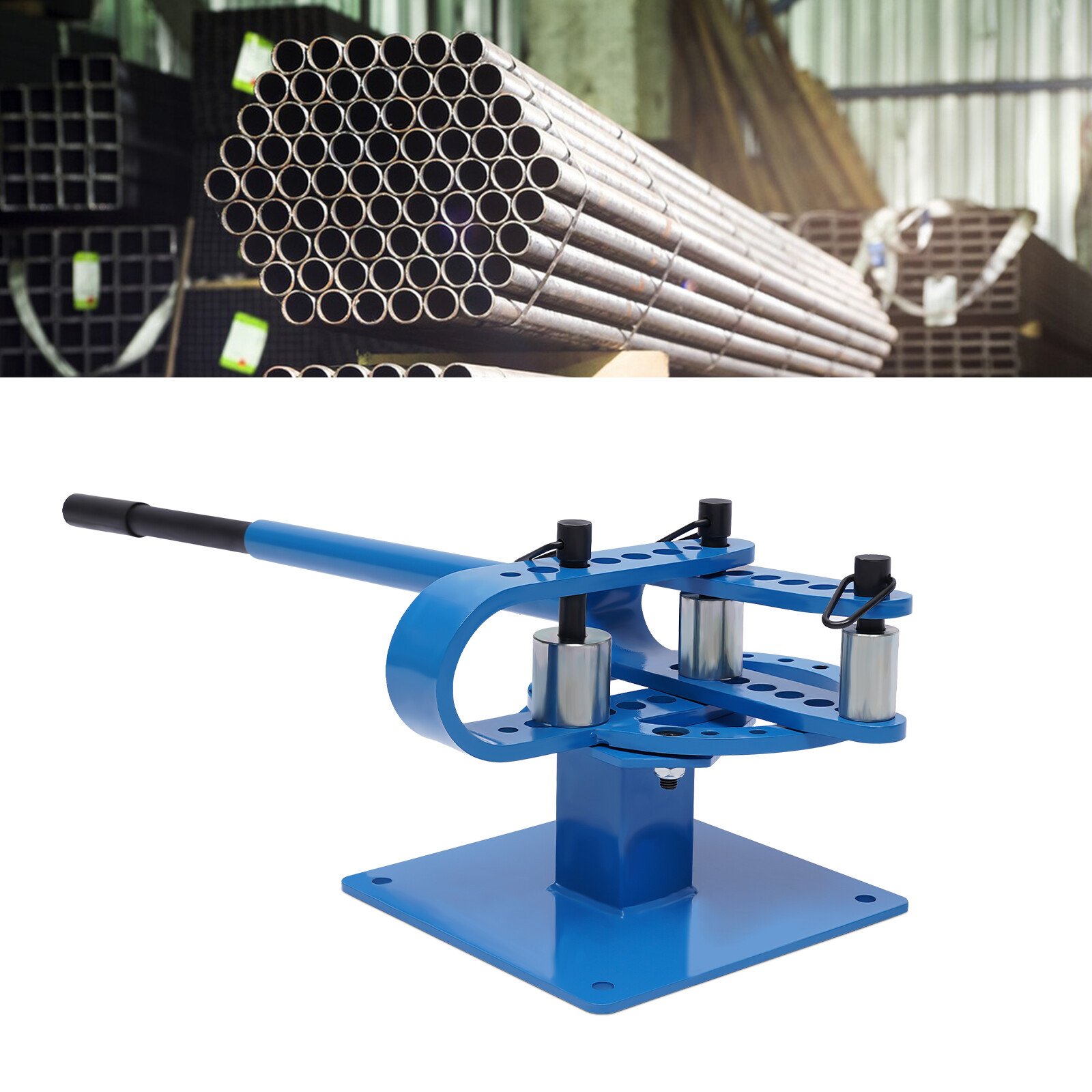 Premium Pipe Tube Bender 1”-3” Inch Manual Tube Bender & 7 Dies Tubing Metal