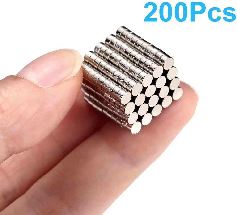 200Pcs Small Magnets, 3X2 Mm Mini Tiny round Magnet, Micro Neodymium Magnets …