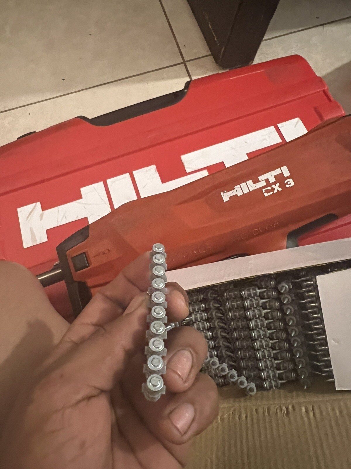 New Box 1000 Concrete Nails for Hilti Bx3 (19mm) -Pins For -HILTI Fastrack 3/4in