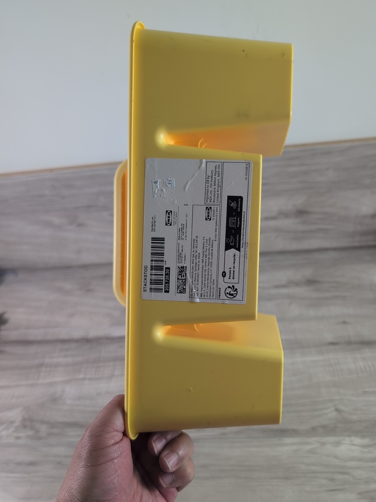 Vintage IKEA STACKSTOD Desk organizer Made in India In Yellow Color