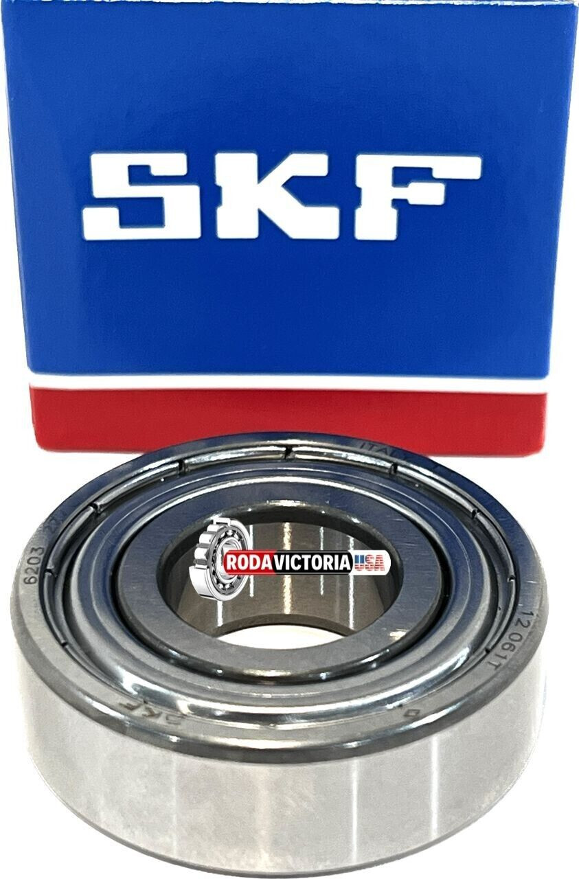 SKF 6203 ZZ C3 DEEP GROOVE BALL BEARING, METAL SHIELDED 17x40x12 mm 6203 2Z C3