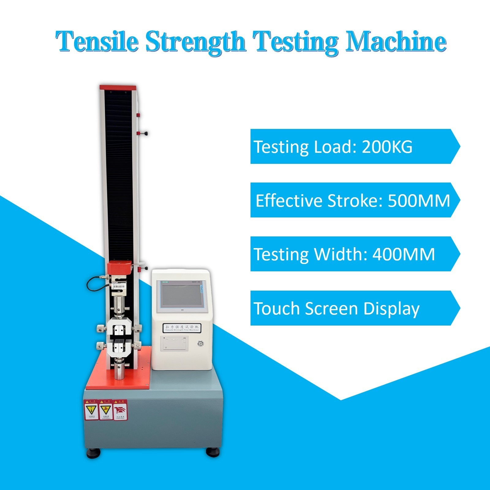 110V 200KG Electric Tensile Strength Testing Machine with Printing Function