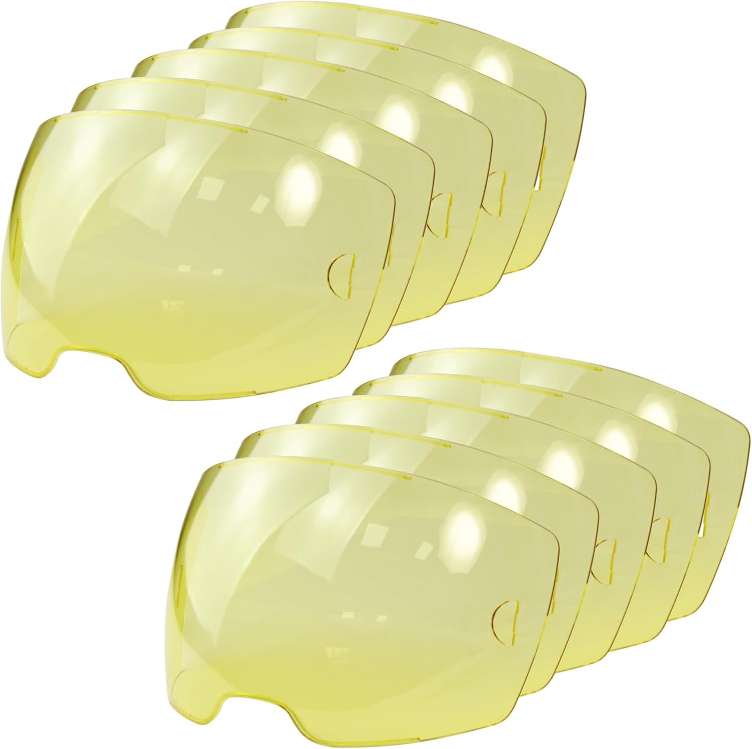 10 Pack 0700000803 Amber Front Lid Lens,Front Cover Lenses Compatible with Senti