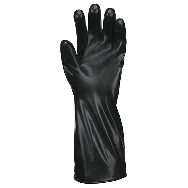 Mcr Safety Cp7Xl Butyl Rubber Gloves 7 Mil Smooth Finish Gauntlet Rolled Cuff