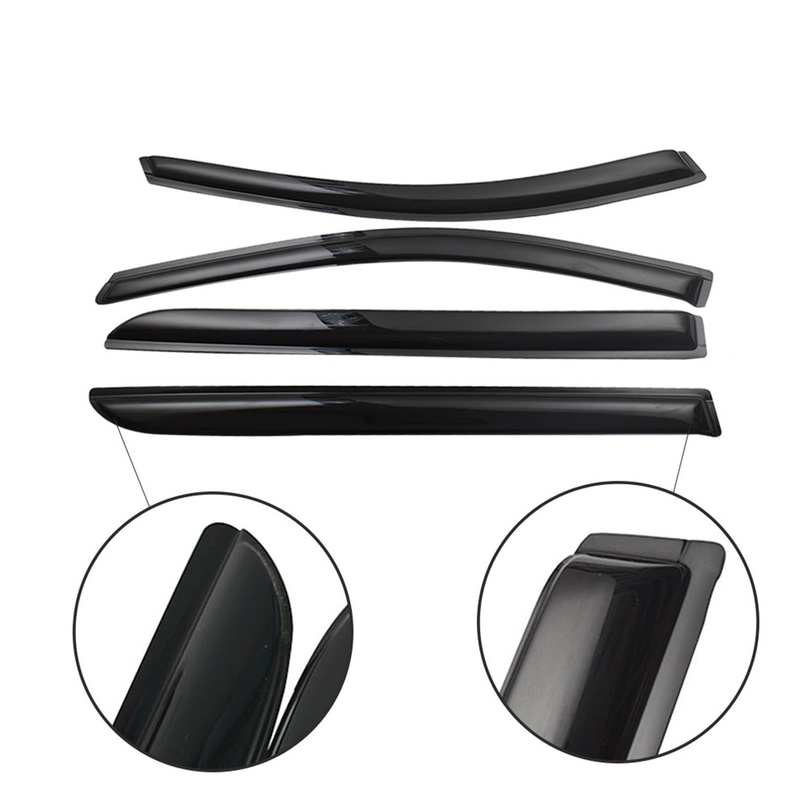 4 Pcs Kit Window Vent Visor Rain Guards Replacement for Odyssey 2005 2006 2007