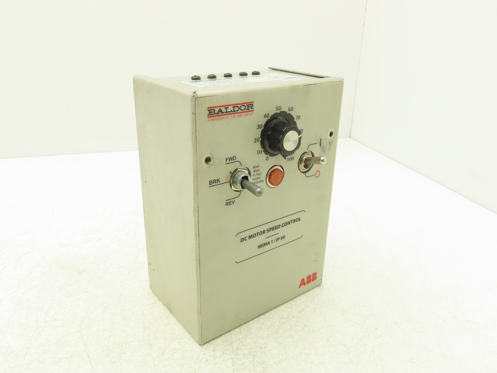 Baldor ABB BC140-FBR DC Motor Speed Control Drive 115/230V Input 8 ADC Output