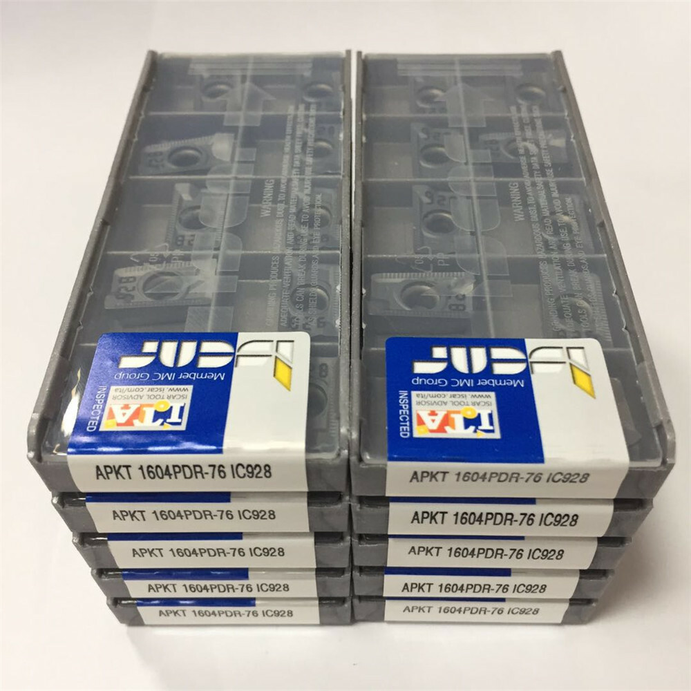 ISCAR APKT1604PDR-76 IC928 100pcs Carbird Inserts for Steel