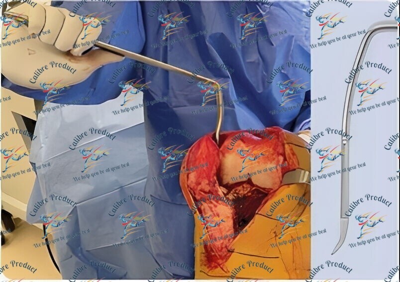 Modified Angled Hohmann Retractor Long Handle & Short Tip Hip Orthopedic