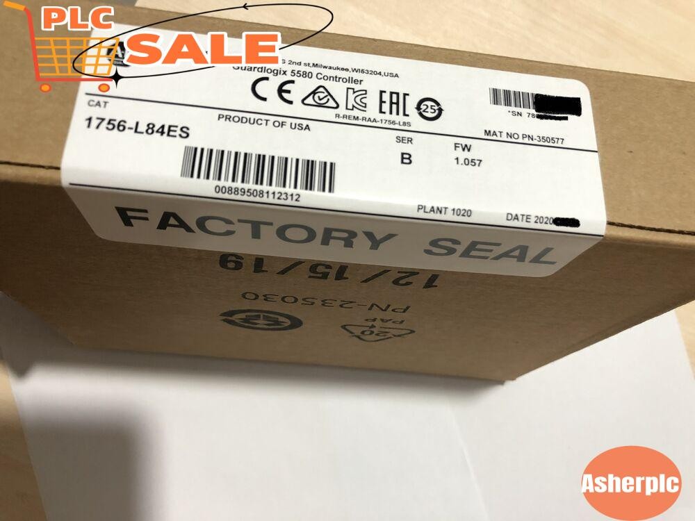 Allen-Bradley 1756-L84ES Guardlogix 5580 Controller Safety Processor 1756L84ES