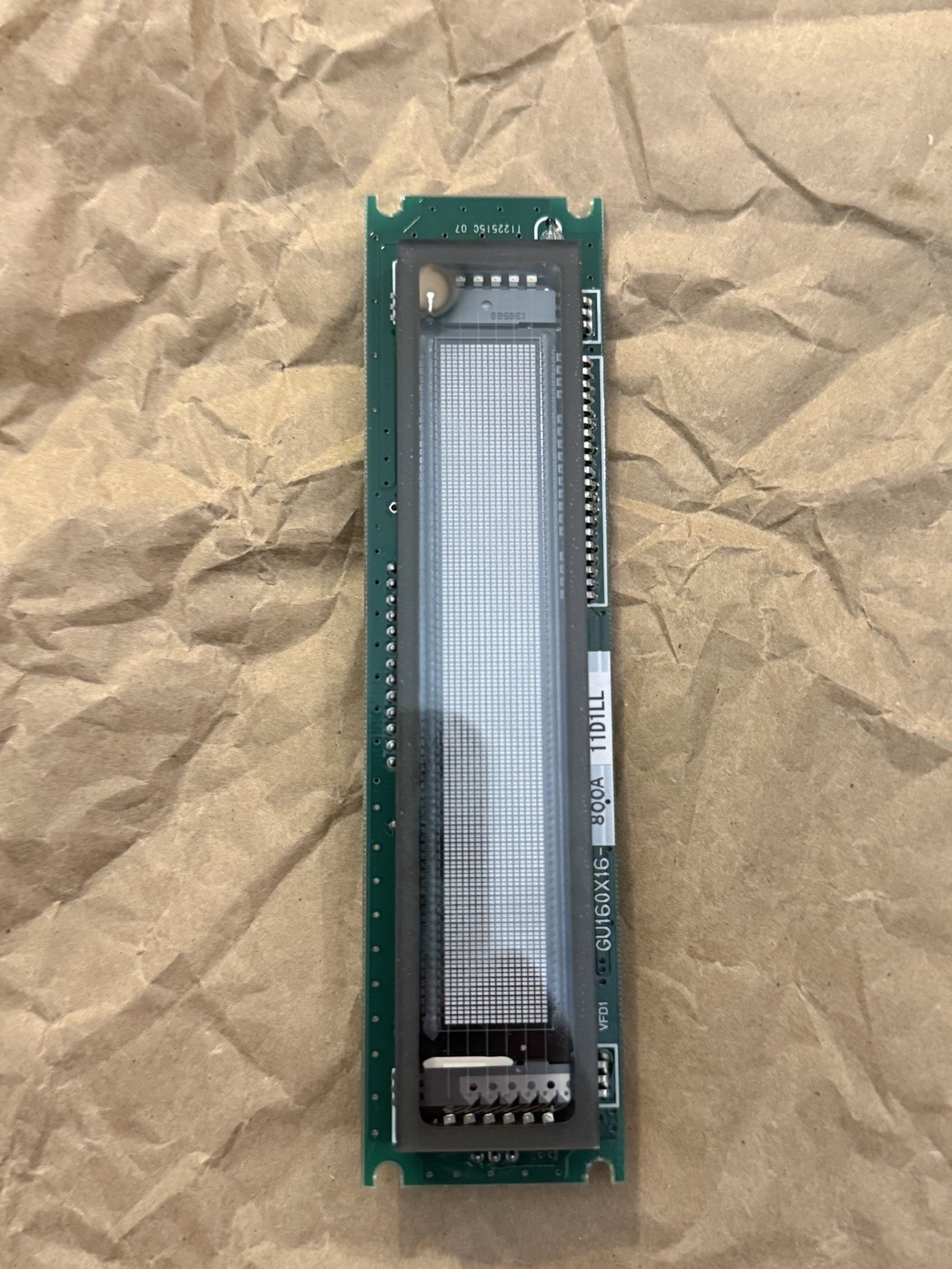 Noritake Itron GU160X16-800A Vacuum Fluorescent Display (VFD)