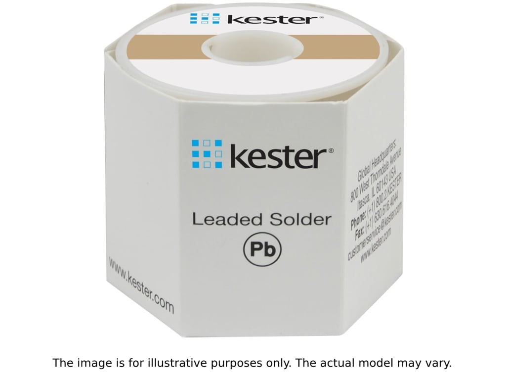 Kester 24-6337-8800 Solder Wire, No Clean, Leaded, Sn63Pb37, 1.1%, 0.031′ (0.80