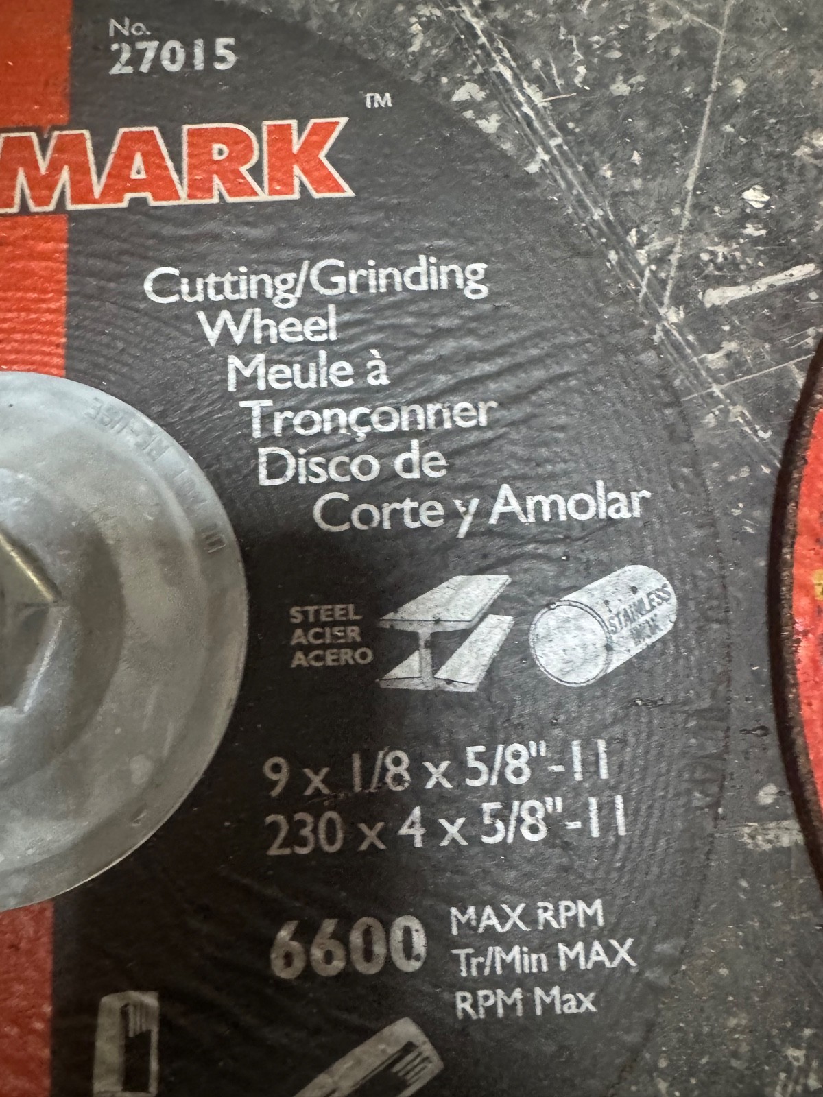 duramark cutting/grinding wheel No.27015 set of 4 never used