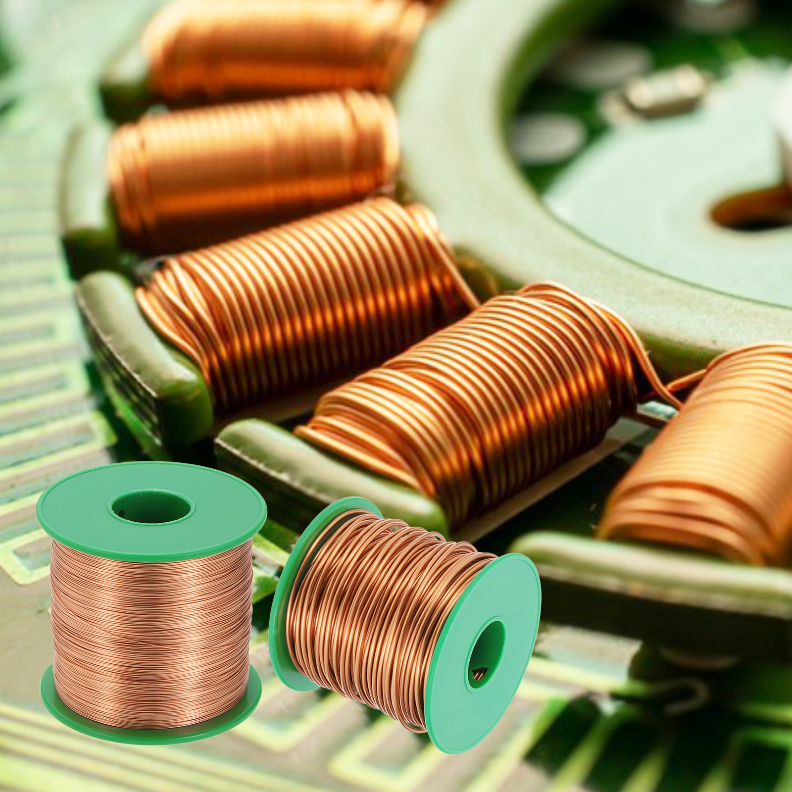 34 AWG Magnet Wire, 34 Gauge 16 oz Enameled Copper Wire, 155C(311F) Copper Color