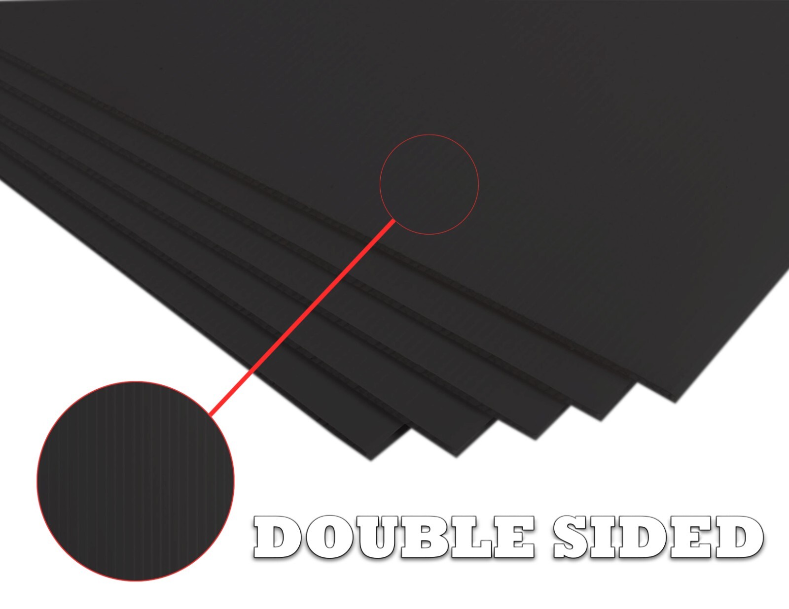 4mm Corrugated Plastic Sheets 18×24 24×36 24×48 36×36 Many Colors Coroplast Sign