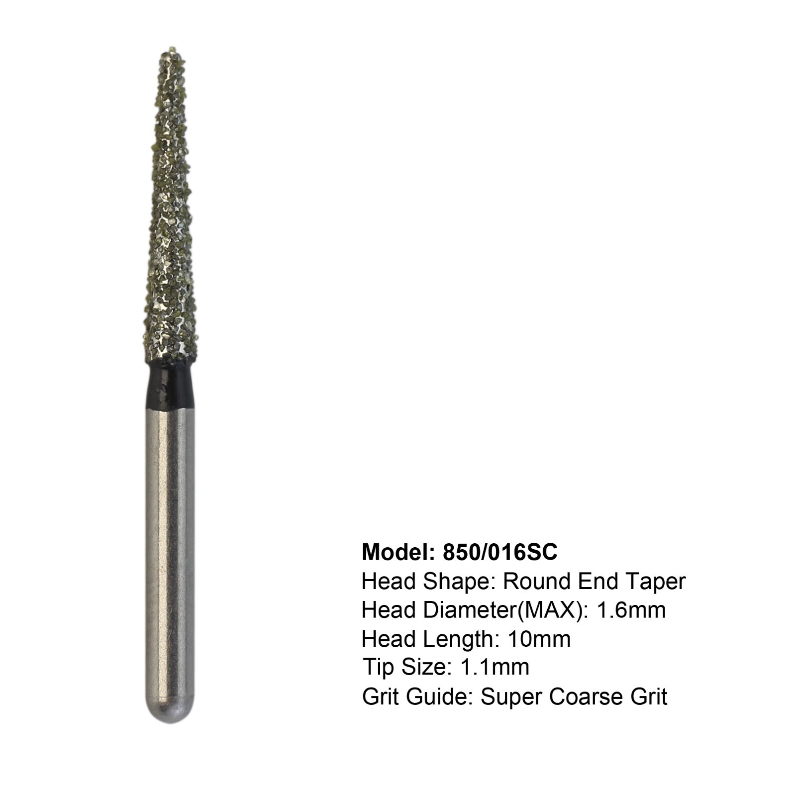 Dental Diamond Burs FG High Speed Round End Taper Egg Football Coarse Grit 368