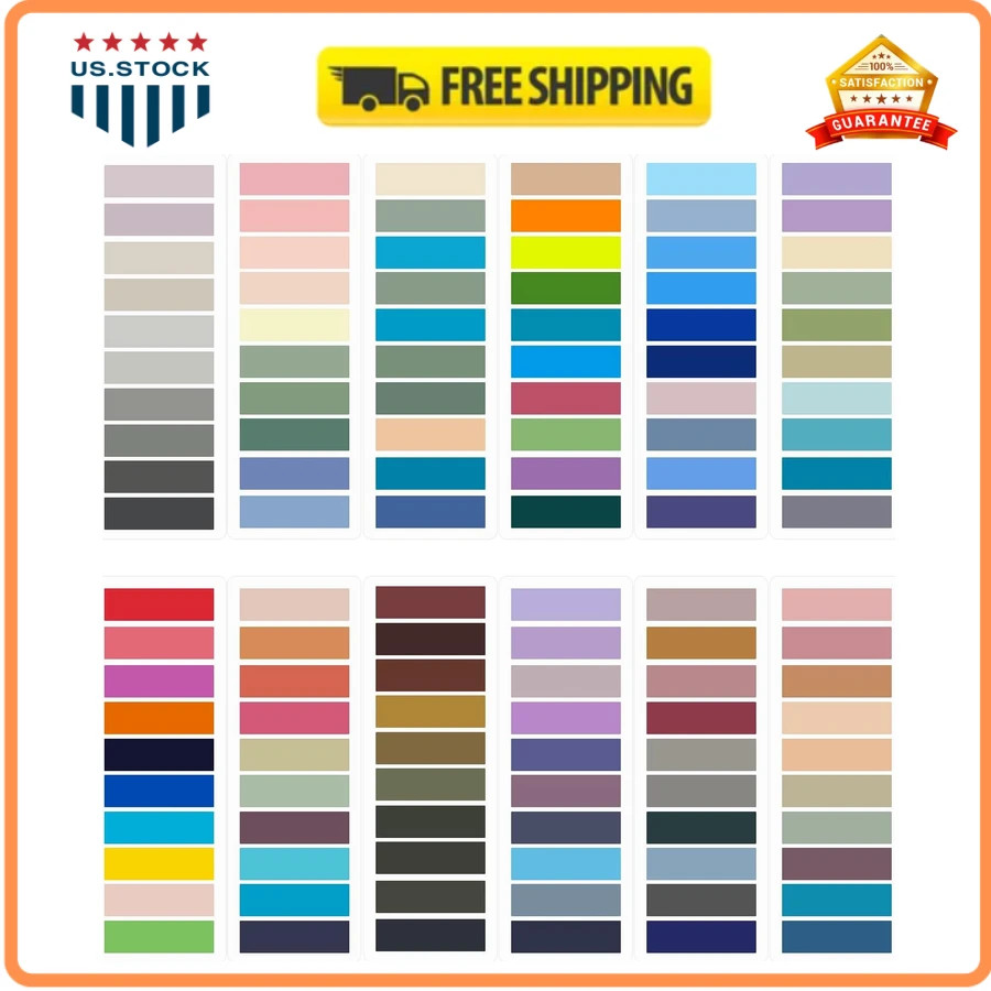 2400 Pcs Morandi Sticky Tabs Index Tabs Page Markers for Books and Notebooks