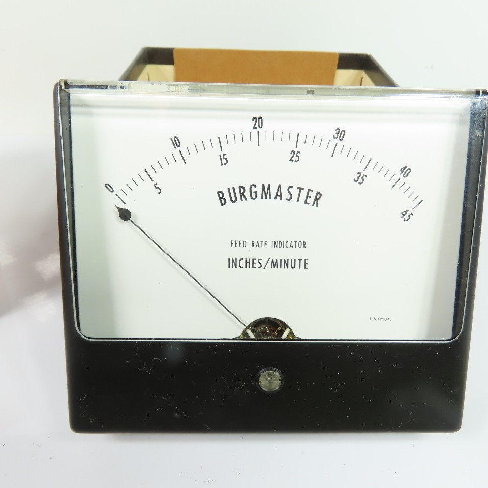 Simpson Burgmaster Feed Rate Indicator 0-45 Inches/Minute 15uA