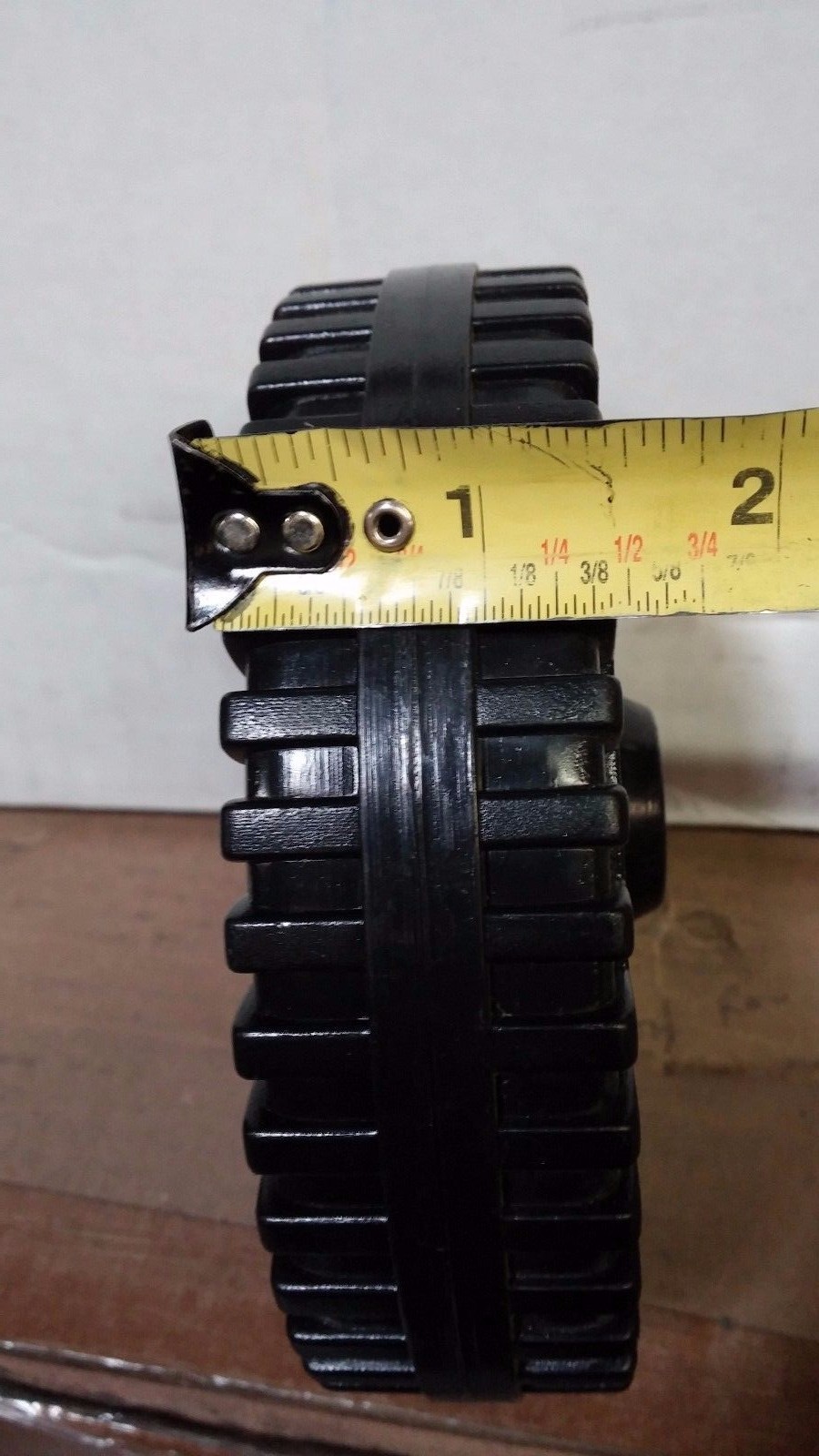 Threaded Hard Plastic Tires 5 3/4″ X 5 3/4″ X 1 1/2″ Wheels Lot of 2 Wheels