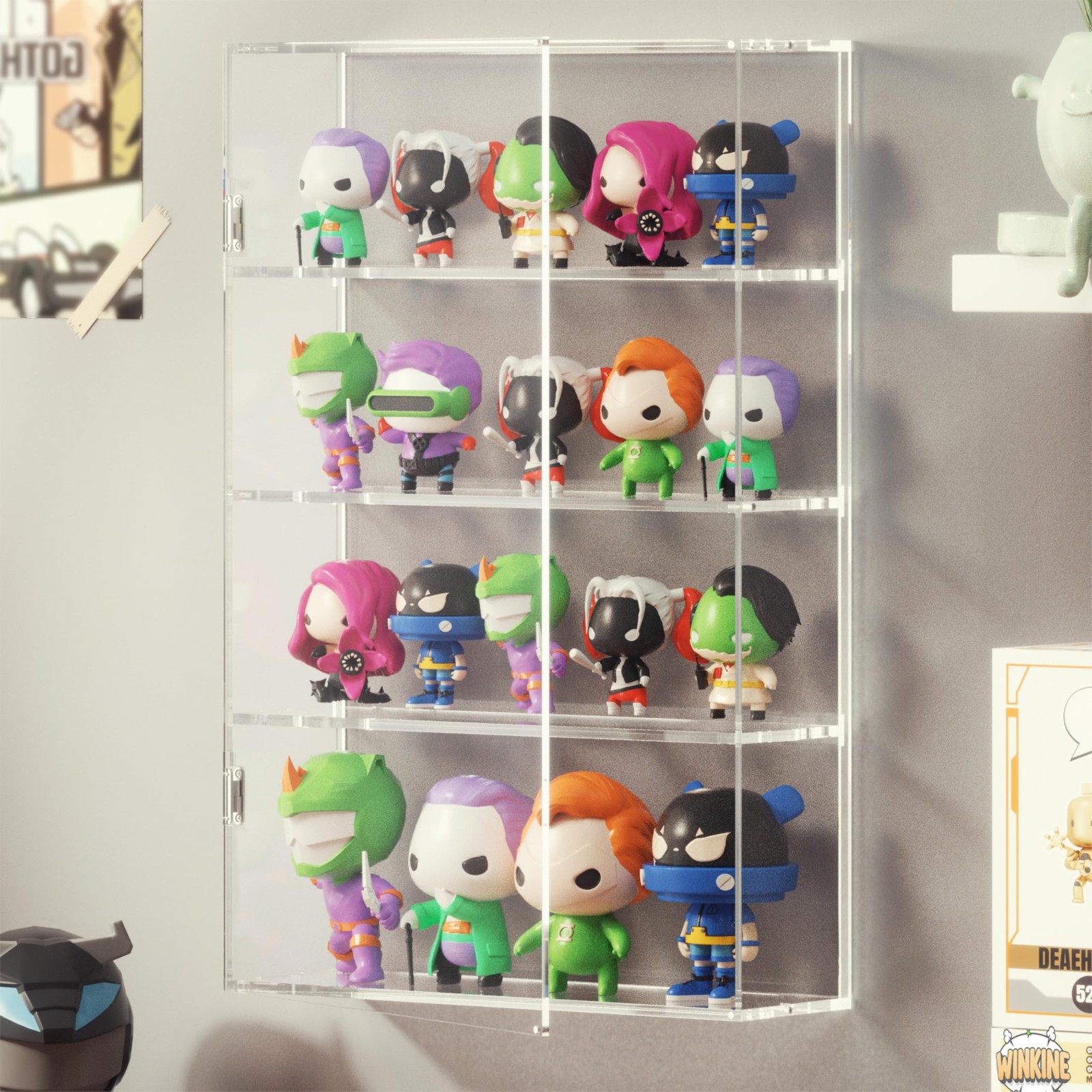 WINKINE Oversized Display Case Compatible with Funko Pop Out of Box, Acrylic …