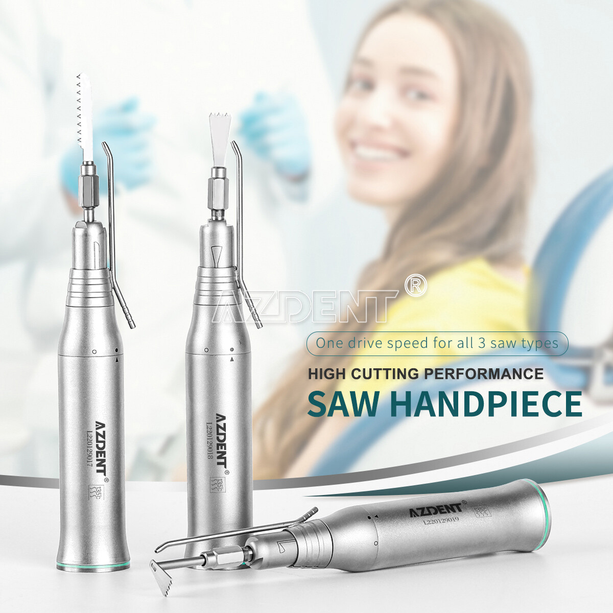 Dental Micro Saw Surgical Handpiece 4:1/3.2:1 Reduction Reciprocating Bone Cut