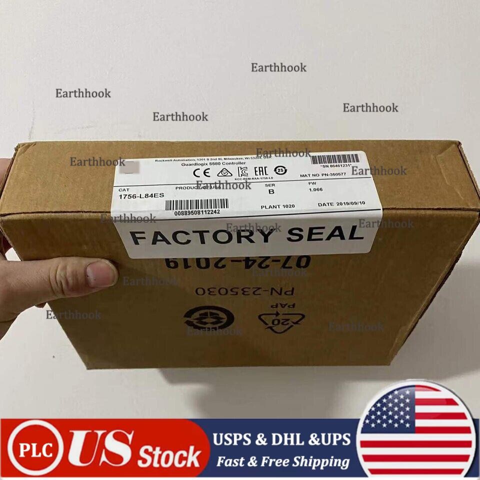 New Sealed AB 1756-L84ES GuardLogix 5580 Controller 1756L84ES US Free Tax
