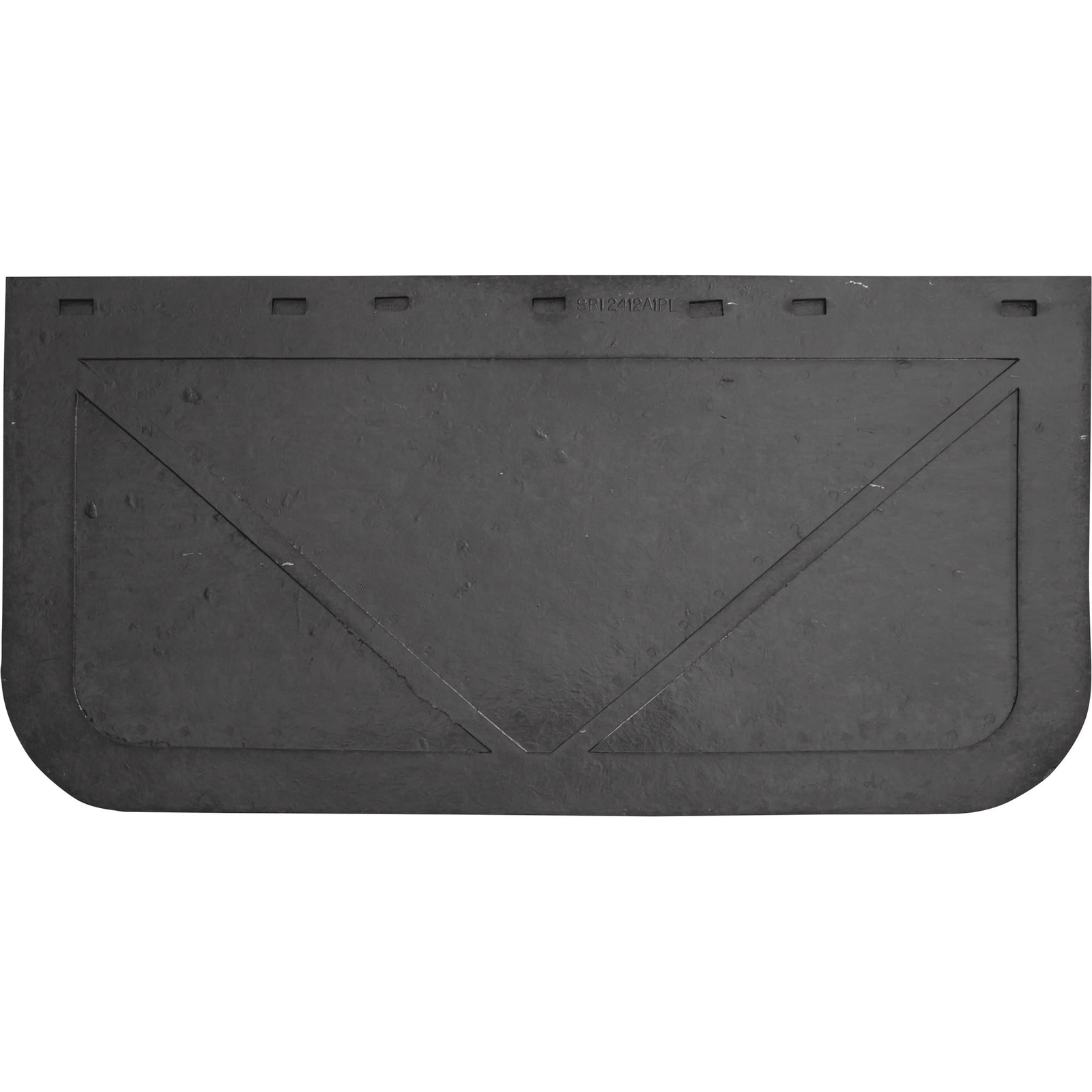 Buyers Products Heavy-Duty Rubber Semi-Truck Mud Flaps Pair 24in.W x 12in.L