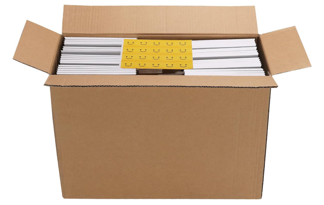 6x4x1 Shipping Boxes Set of 30, White Corrugated Cardboard Mailer Box for Packin