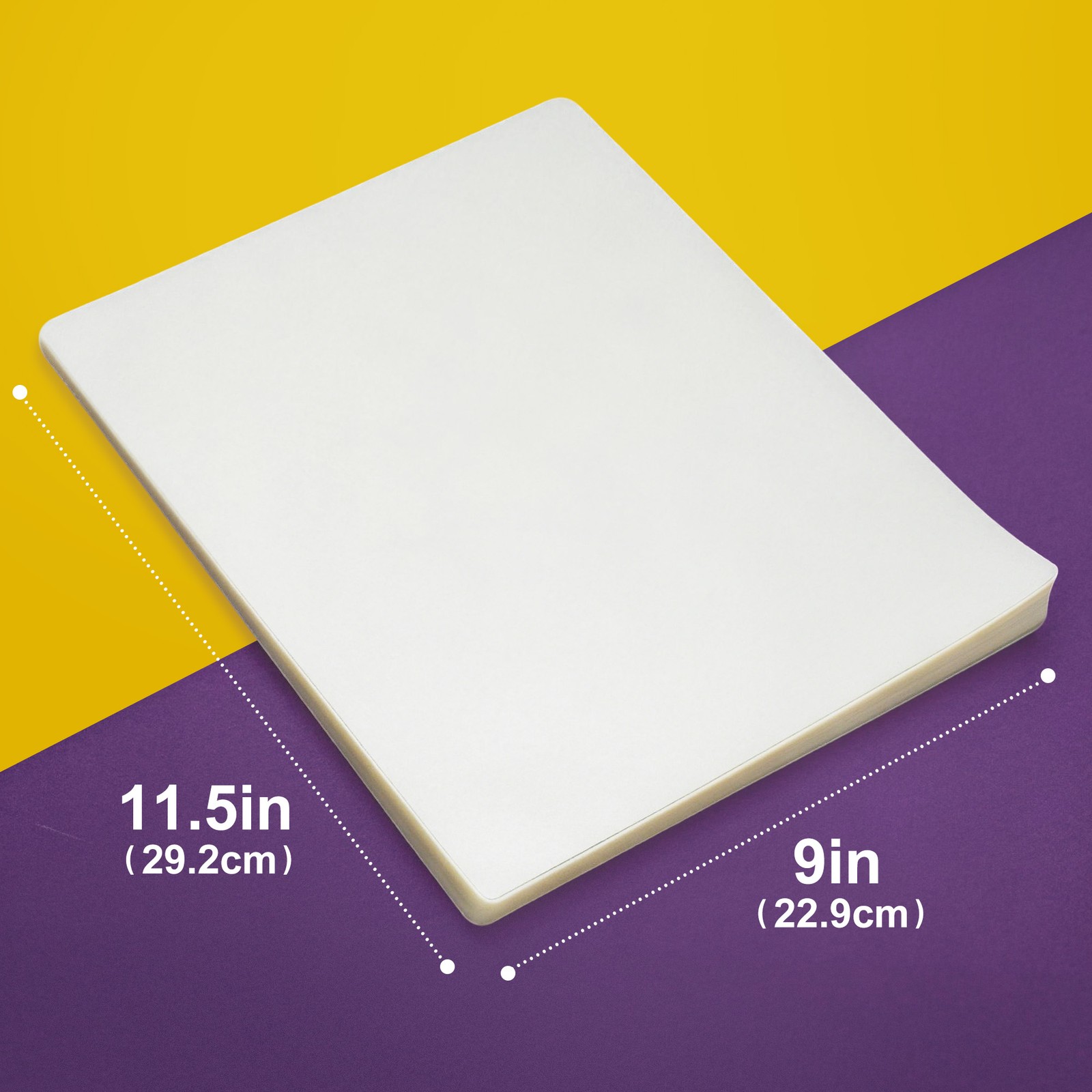 200 Pack 3 Mil 9 x 11.5″ Letter Size Thermal Laminating Laminator Pouches Sheets