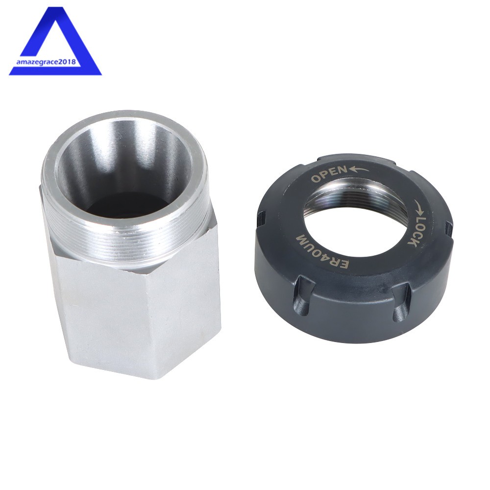 ER40 Hex + ER40 Square Collet Block Chuck Holder for CNC Lathe Engraving Machine