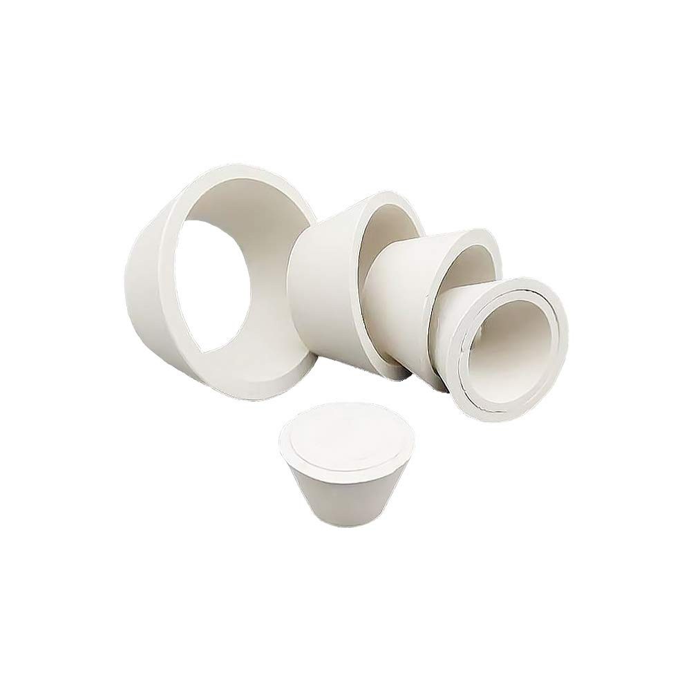 LabZhang 9 Count Buchner Funnel Flask Adapter Set,Filter Cones White