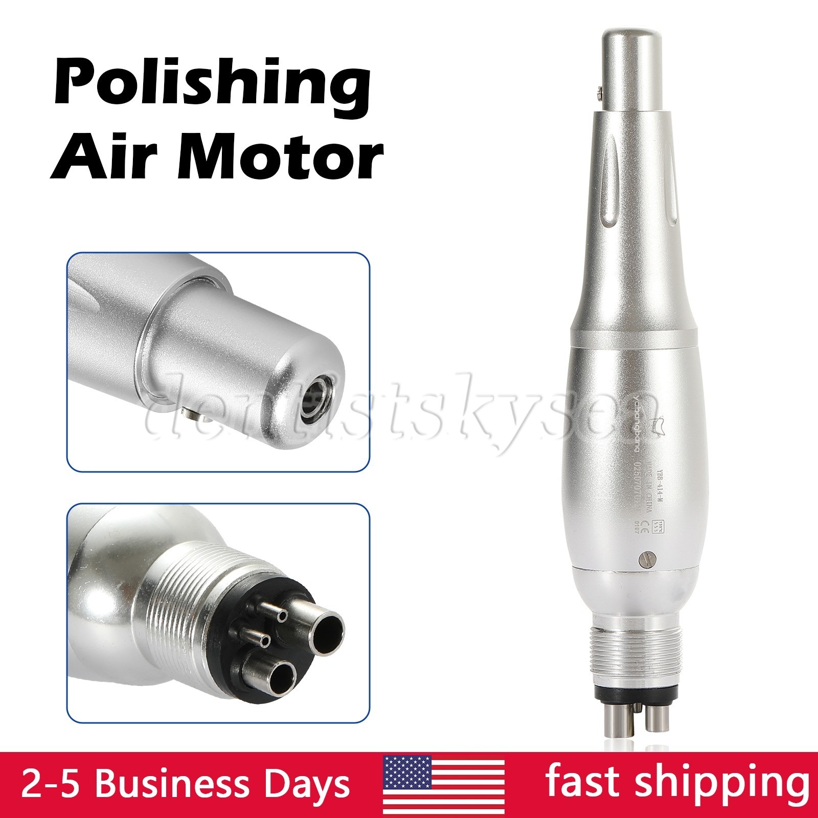 Dental 4:1 Hygiene Prophy Handpiece 360° Swivel Straight Cone Air Motor 4Holes