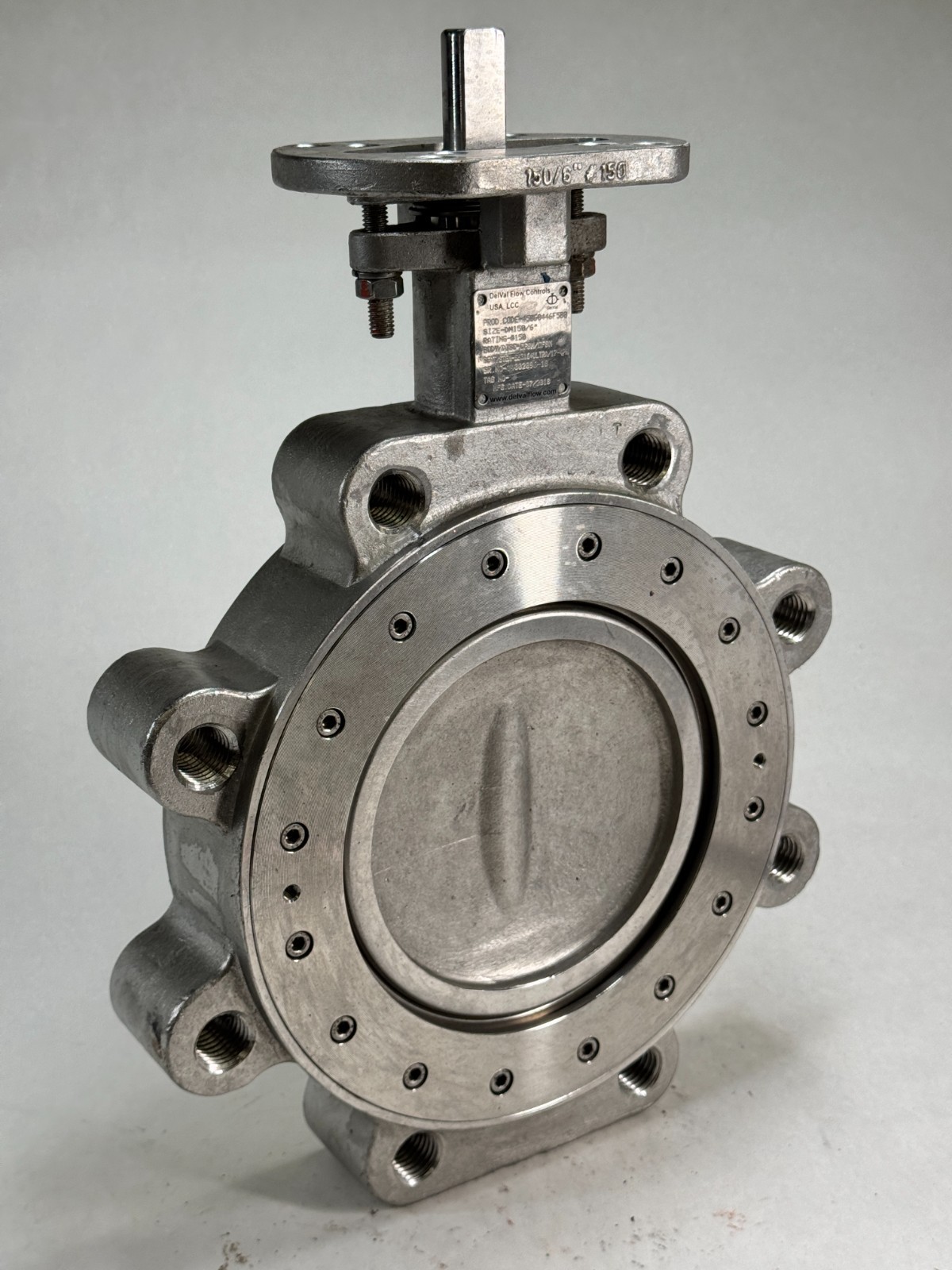 DELVAL Series 45 6″ Class 150 High Performance Lug Butterfly Valve Stainless Stl