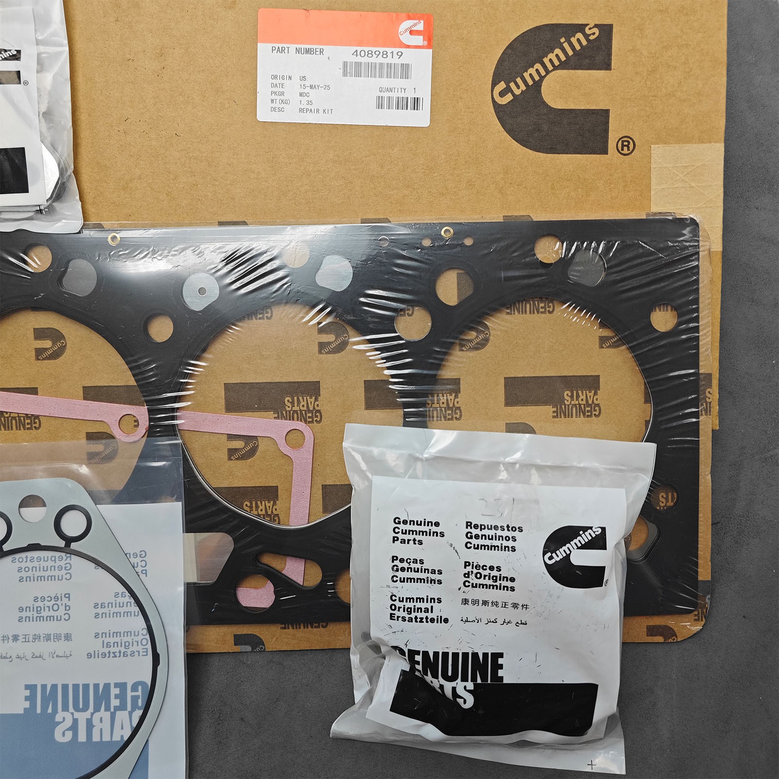 New Cylinder Upper Head Gasket Set Kit 4089819 for Dodge Ram 5.9L Cummins 03-06