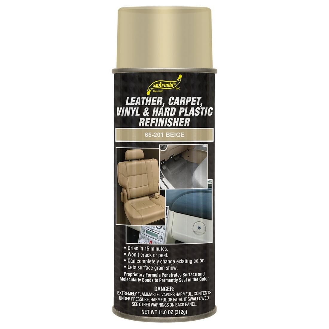SM Arnold (65-201) Leather, Carpet, Vinyl & Hard Plastic Refinisher, Beige – 11