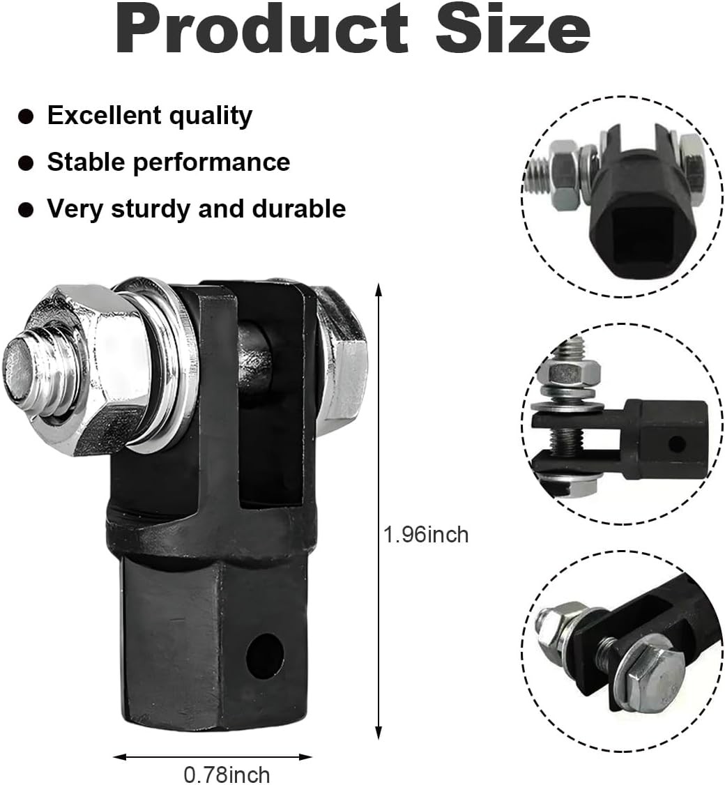 Scissor Jack Adapter, Scissor Jack Drill Adapter for 1/2 Inch Drive Socket or 13