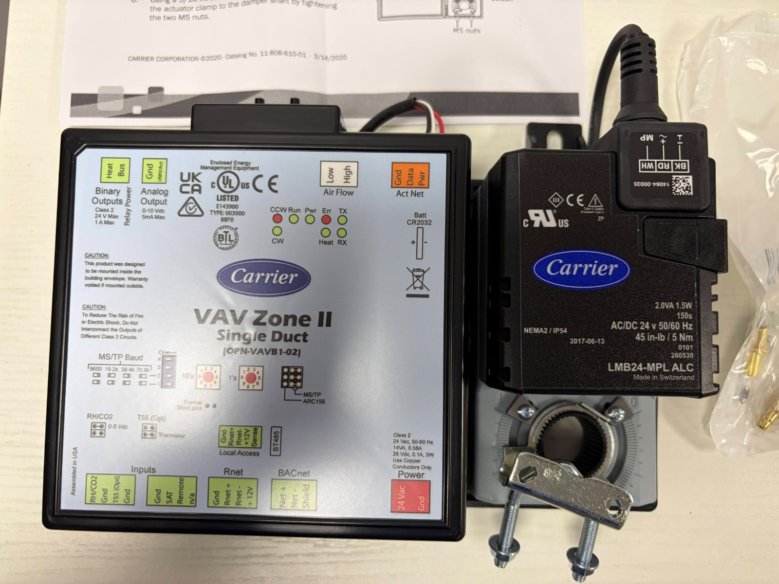 OPN-VAVB1-02 Carrier VAV Zone II Single Duct Controller