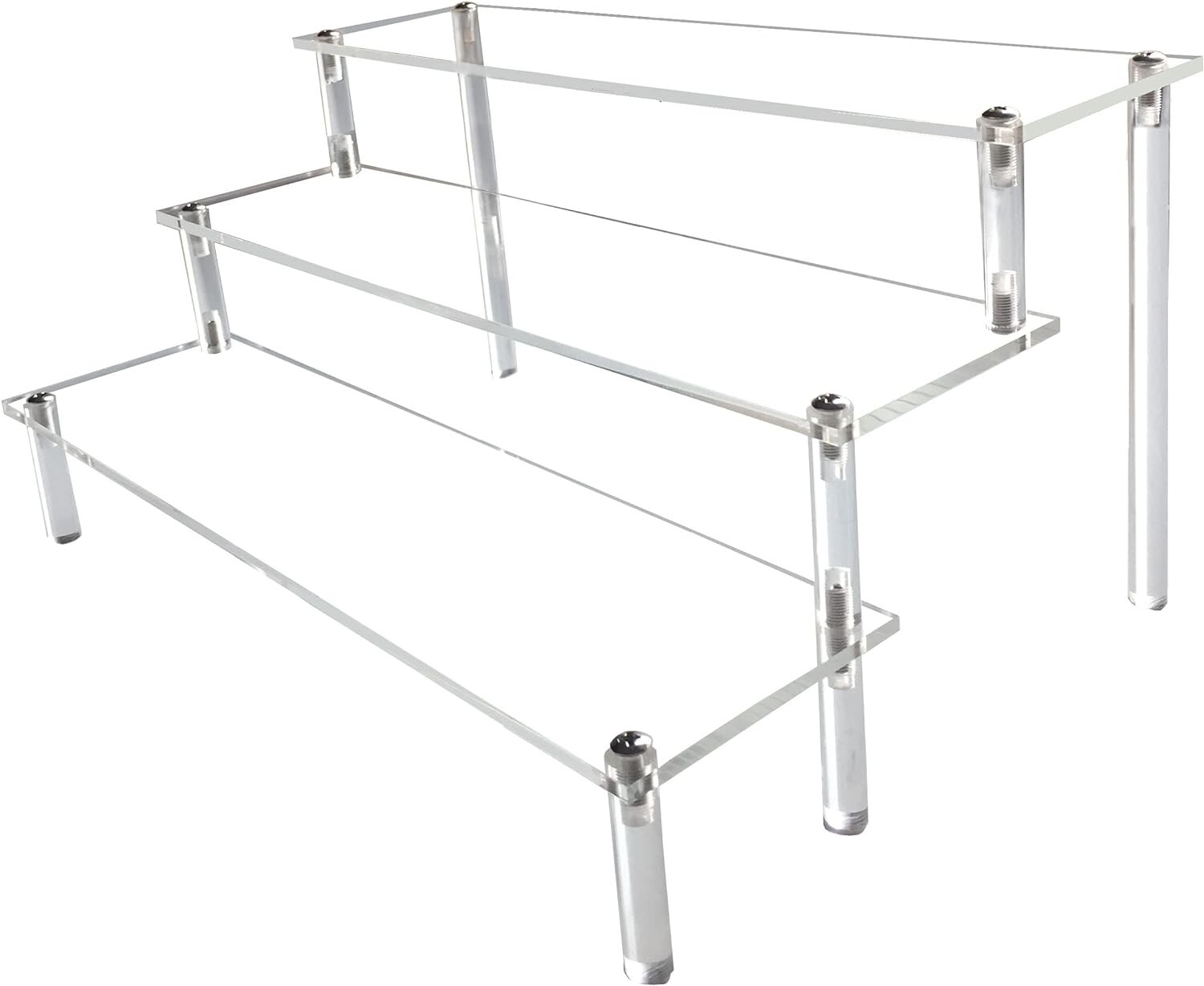 Acrylic Riser,Clear Display Risers Stand Perfume Organizer 12″ x 8″ x 3″ in
