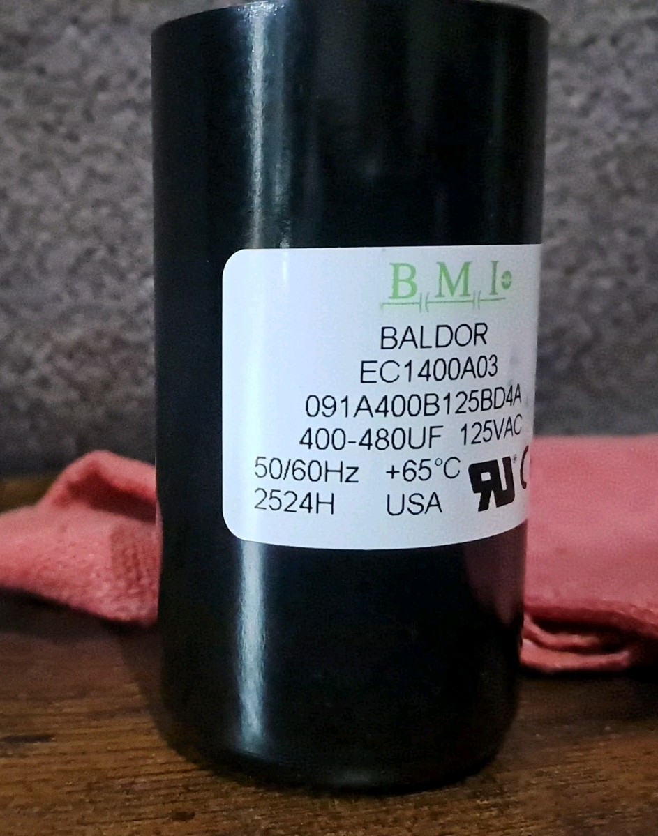 EC1400A03SP – BALDOR / ABB – ELEC CAP 400-480UF – 125VAC – 50/60Hz – NEW