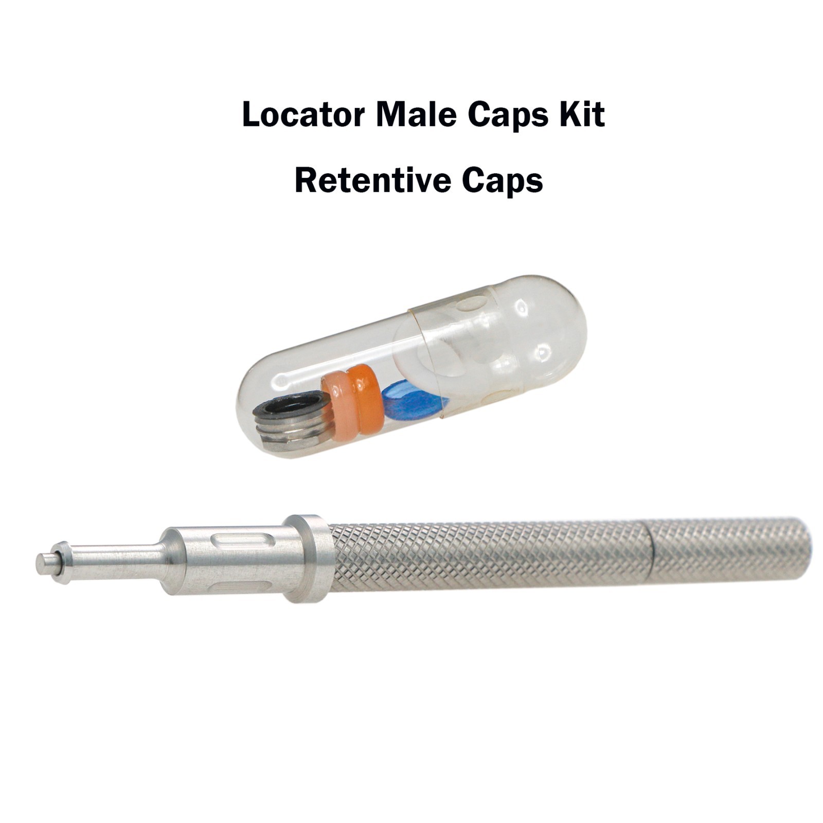 US Dental Mini Locator Overdenture Abutment Hiossen ET/Oss/DIO UF Male Cap Tool