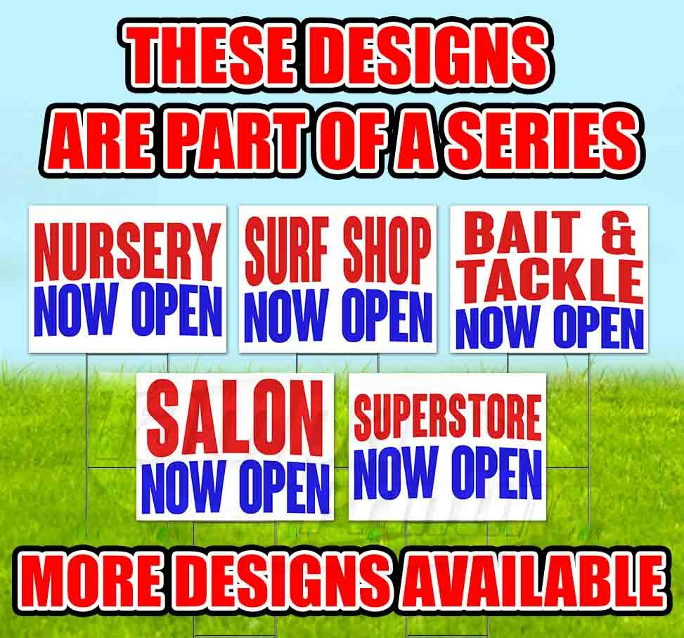 SMOOTHIES NOW OPEN Yard Sign Corrugated Plastic Bandit Lawn Decoration USA