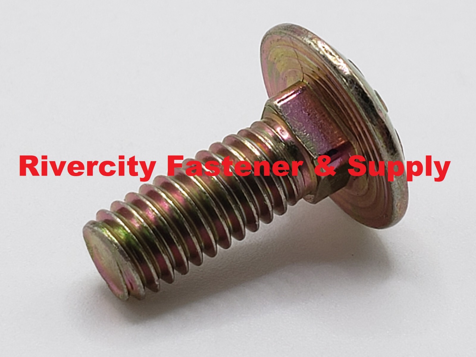 M6-1.0×16 Steel Carriage Bolts M6x1.0 x 16 Screws 6mm x 1.0 x 16mm