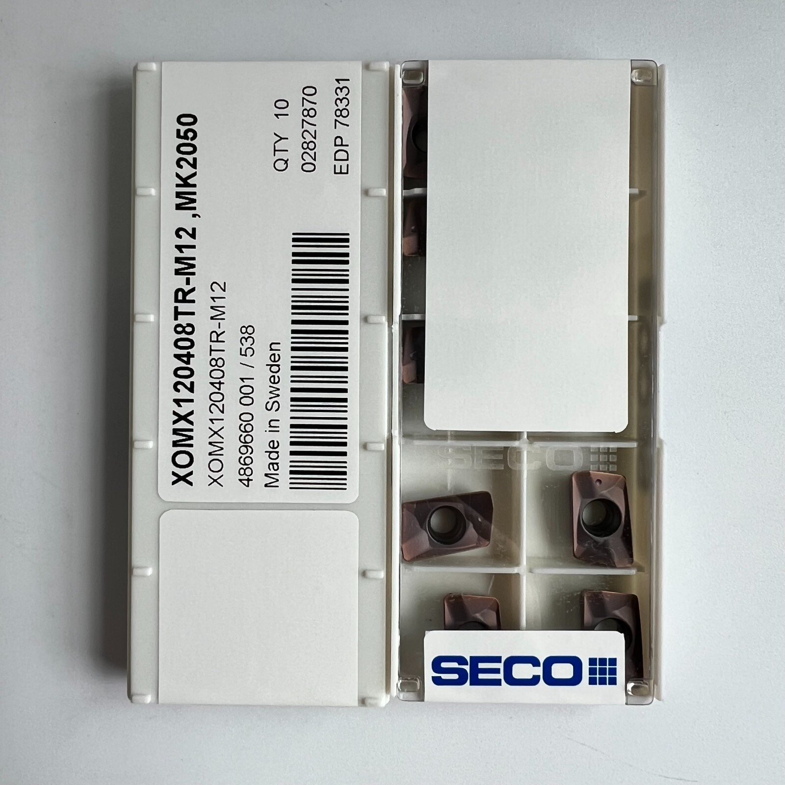 XOMX120408TR-M12,MK2050/ SECO Original genuine CNC alloy blade