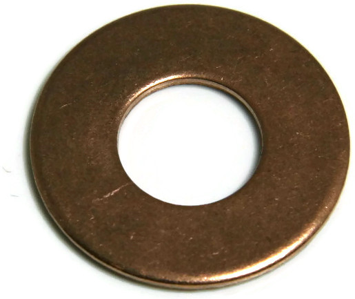 Silicon Bronze Flat Washer 3/8 Large ID 0.392 x OD 1.000 x Thickness 0.062 Qty25