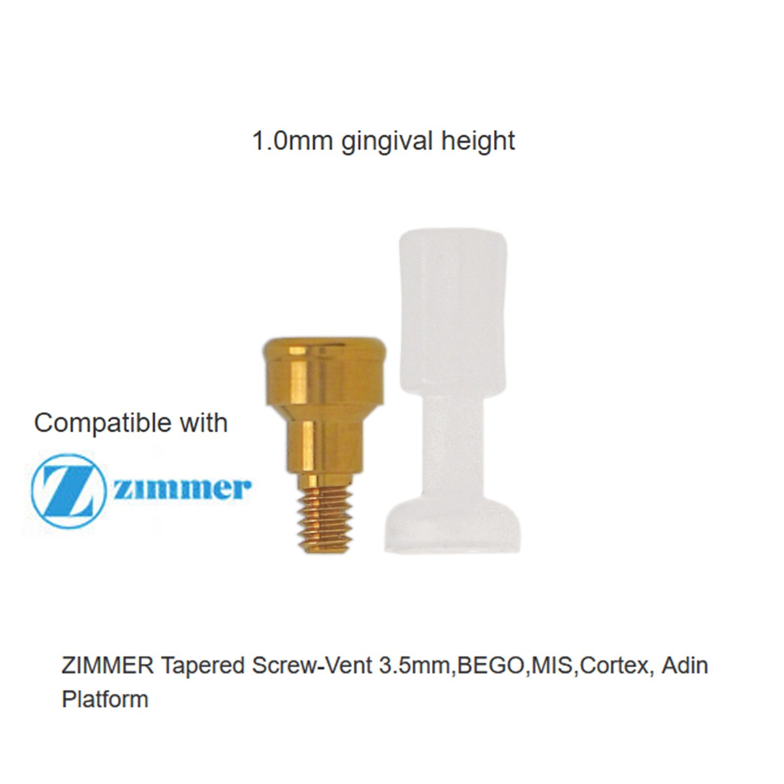 US Zimmer TSV 3.5 Adin MIS ABT Locator Abutment fits Internal Hex Implant system