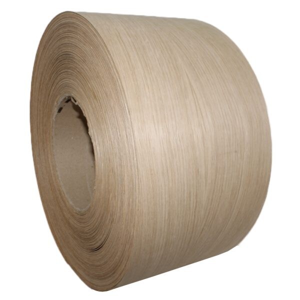 White Oak 10″ x 50′ Roll Preglued Wood Veneer Edgebanding, Iron on Hot Melt.